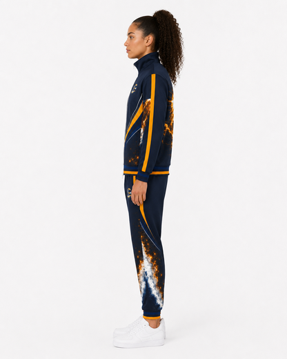 Island Legacy Rising Tide — Deep Navy, Orange & Blue Unisex Tracksuit Set — side