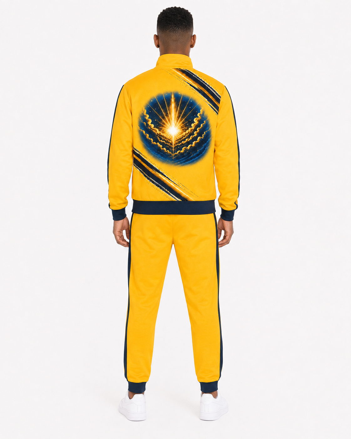 Island Legacy Rising Tide — Geel & Donkerblauw Unisex Trainingspak