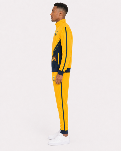 Island Legacy Rising Tide — Geel & Donkerblauw Unisex Trainingspak
